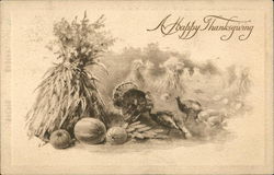 A Happy Thanksgiving Postcard