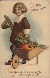 A Happy Thanksgiving Children Postcard Postcard Postcard