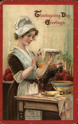 Thanksgiving Day Greetings Postcard