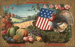 Thanksgiving Greetings Postcard
