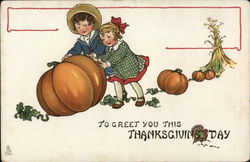 To Greet You This Thanksgiving Day Postcard