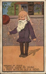 Merchant of Venice Comic, Funny Postcard Postcard Postcard