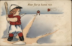 Now For A Home Run Baseball Postcard Postcard Postcard