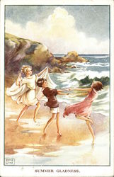 Summer Gladness Children Postcard Postcard