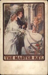 The Master Key Marriage & Wedding Postcard Postcard Postcard