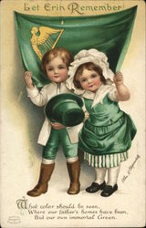 Let Erin Remember St. Patrick's Day Postcard Postcard Postcard