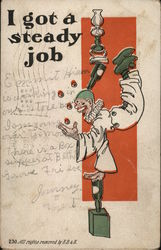I Get a Steady Job Postcard