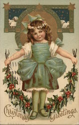 Christmas Greetings Postcard