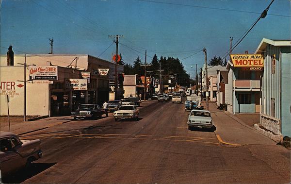 Street Scene Ilwaco Washington