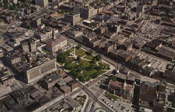 Aerial View of Downtown Postcard