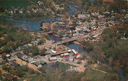 Aerial View of Clinton New Jersey Postcard