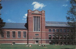 Library & Atwood Hall at Clarke University Postcard