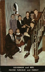 Governor and Mrs. Foster Furcolo and Family Postcard