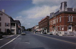 Street Scene Lee, MA Postcard Postcard Postcard