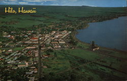 Aerial View of City Hilo, HI Postcard Postcard Postcard