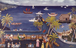 Kona Galley Restaurant Postcard