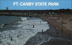 Waikiki Beach, Ft. Canby State Park Ilwaco, WA Postcard Postcard Postcard