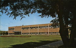 State Teachers College - Memorial Library Postcard