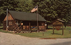 The Log Cabin Postcard
