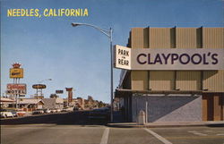 City View of Highway 66 following Broadway Needles, CA Postcard Postcard Postcard