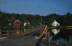 Floating Bridge Brookfield, VT Postcard Postcard 