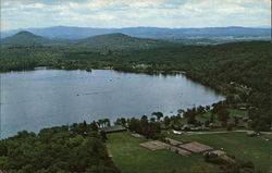 Aerial view of Lake Lake Dunmore, VT Postcard Postcard 