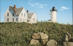 Nobska Lighthouse Near Woods Hole Cape Cod, MA Postcard Postcard Postcard