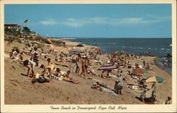 Town Beach Dennis Port, MA Postcard Postcard Postcard