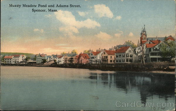 Muzzy Meadow Pond and Adams Street Spencer Massachusetts