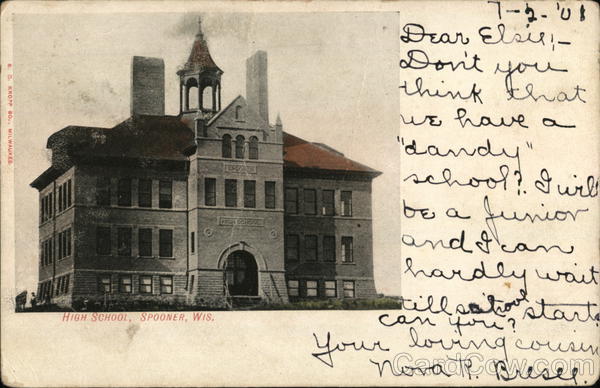 High School Spooner Wisconsin