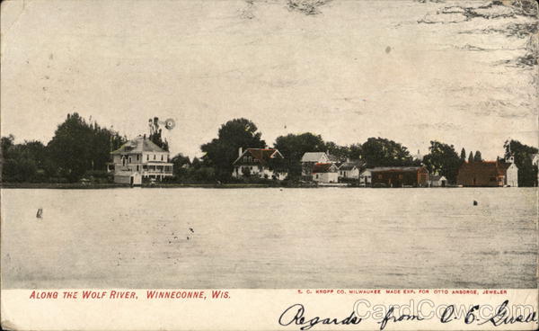 Along the Wolf River Winneconne Wisconsin