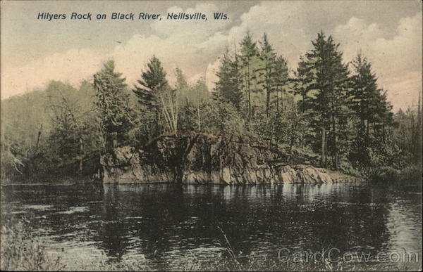 Hilyers Rock on Black River Neillsville Wisconsin