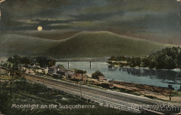 Moonlight on the Susquehanna Tunkhannock Pennsylvania