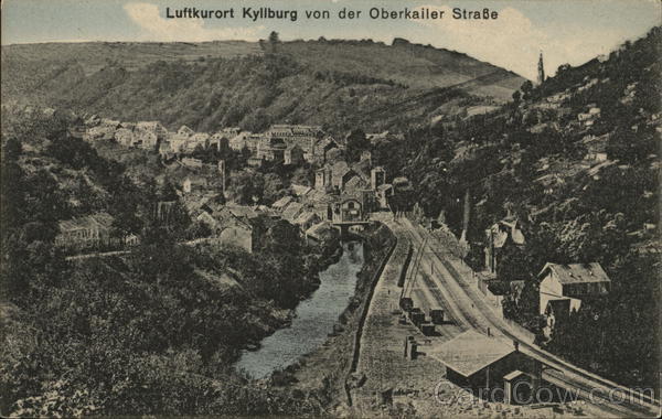 Luftkurort Kyllburg von der Oberkaller Strasse Railroad (Scenic)