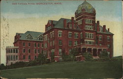 Odd Fellows Home Worcester, MA Postcard Postcard Postcard