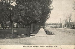 Main Street Looking South Postcard