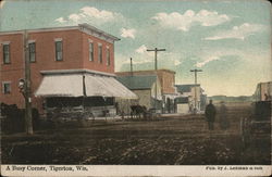 A Busy Corner Postcard