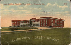 Waukesha Moor Bath Co. - Main Building Wisconsin Postcard Postcard Postcard