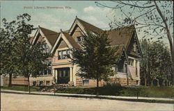 Public Library Postcard