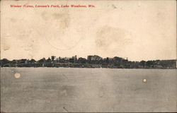 Winter Scene, Larson's Park Postcard