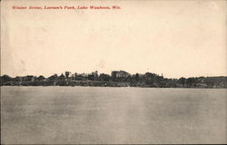 Winter Scene, Larson's Park Postcard