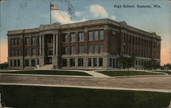 High School Superior, WI Postcard Postcard Postcard