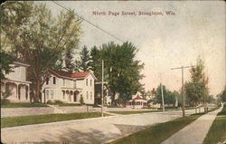 North Page Street Stoughton, WI Postcard Postcard Postcard