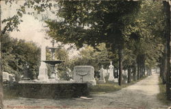 Riverside Cemetery Postcard