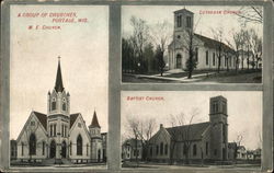 A Group of Churches Postcard