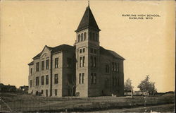Rawlins High School Postcard