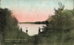 Froehlichs Shore, Anvil Lake Long Lake, WI Postcard Postcard Postcard