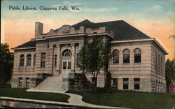 Public Library Postcard
