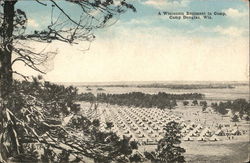 A Wisconsin Regiment in Camp Camp Douglas, WI Postcard Postcard Postcard