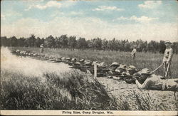 Firing Line Camp Douglas, WI Postcard Postcard Postcard